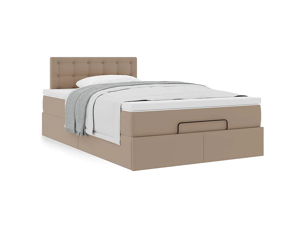 Struttura Letto Pouf con Materasso 120x200 cm Similpelle