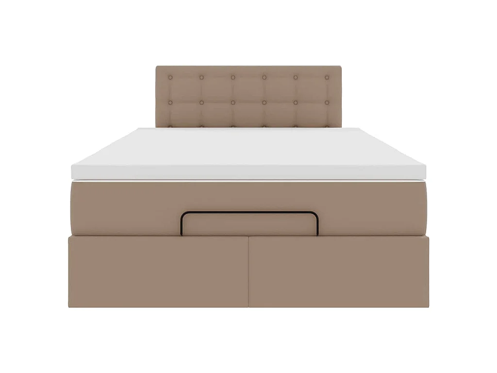 Struttura Letto Pouf con Materasso 120x200 cm Similpelle