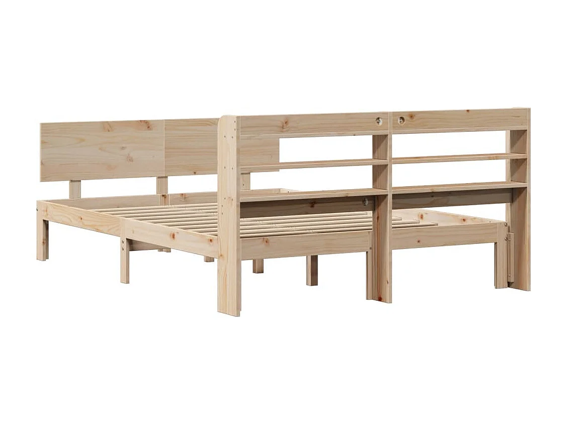 Cadre de lit avec tête de lit sans matelas 120x200 cm