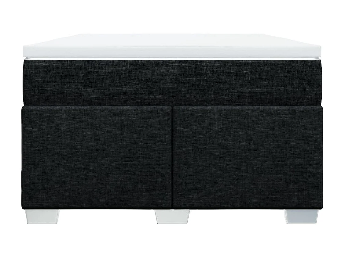 Boxspringbett mit Matratze Schwarz 120x200 cm Stoff