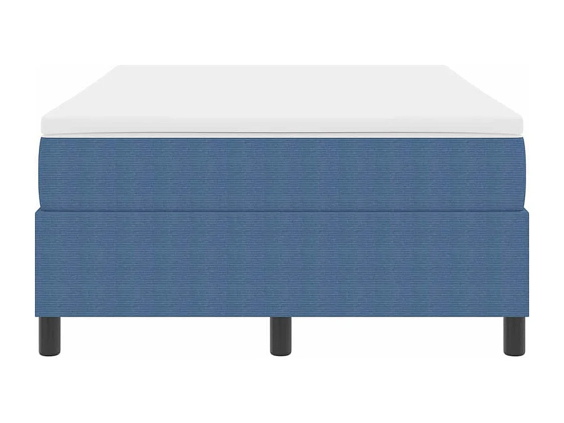 Lit à ressorts Bleu et Blanc 203 x 120 x 60 cm