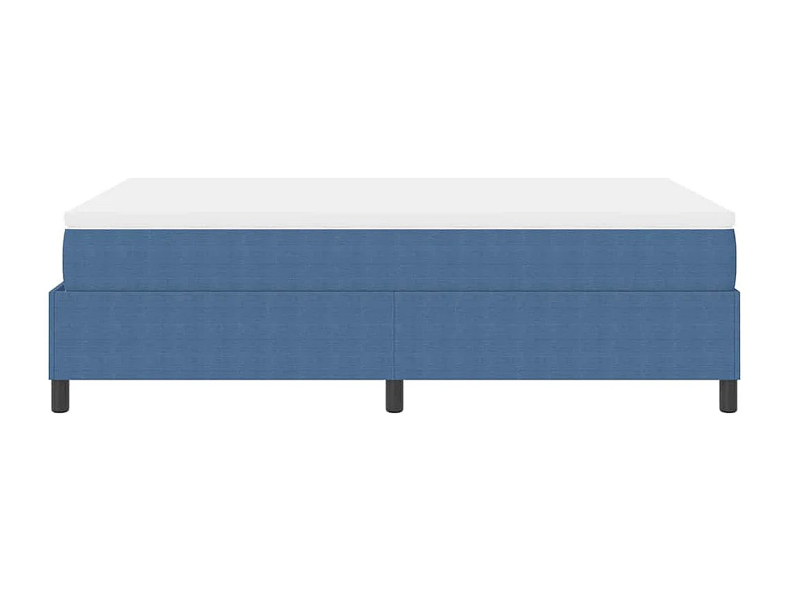 Lit à ressorts Bleu et Blanc 203 x 120 x 60 cm