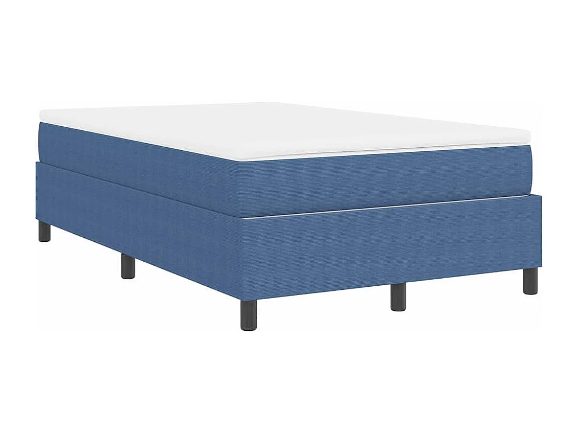 Lit à ressorts Bleu et Blanc 203 x 120 x 60 cm