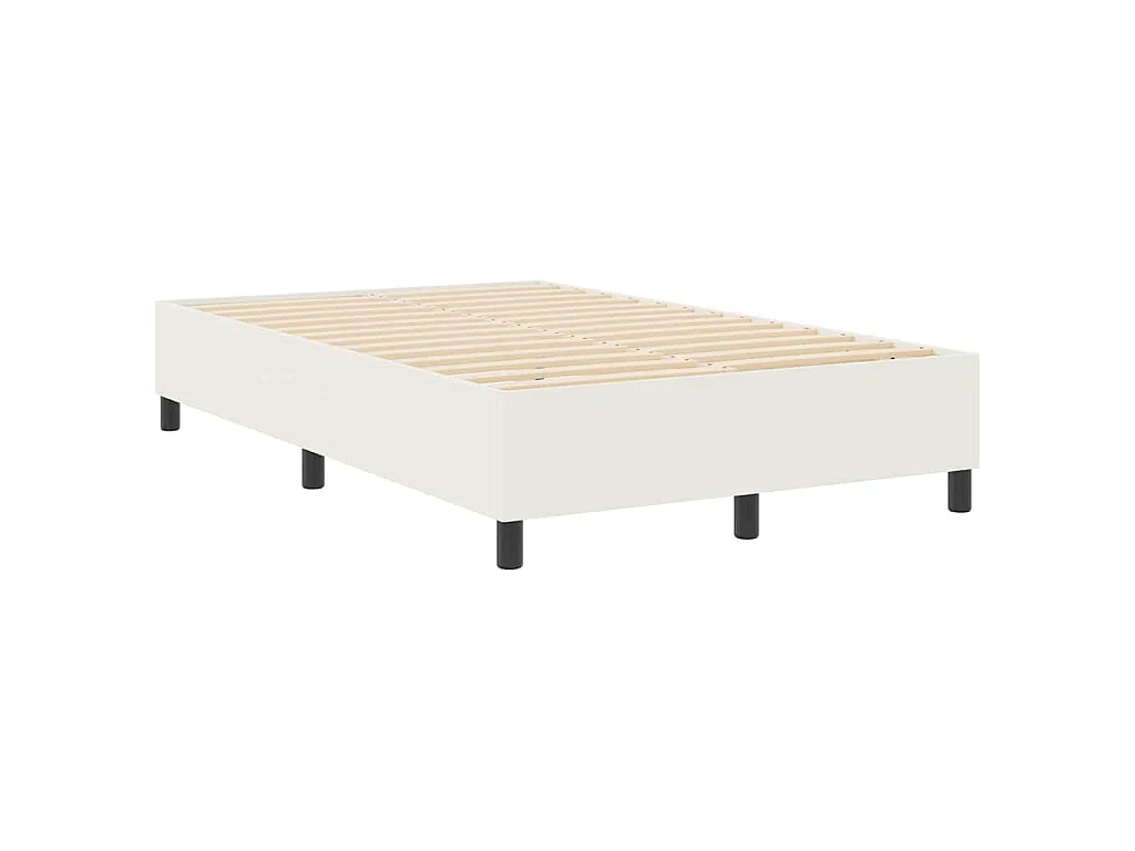 Struttura letto piattaforma Crema 120 x 190 cm Tessuto in Cords