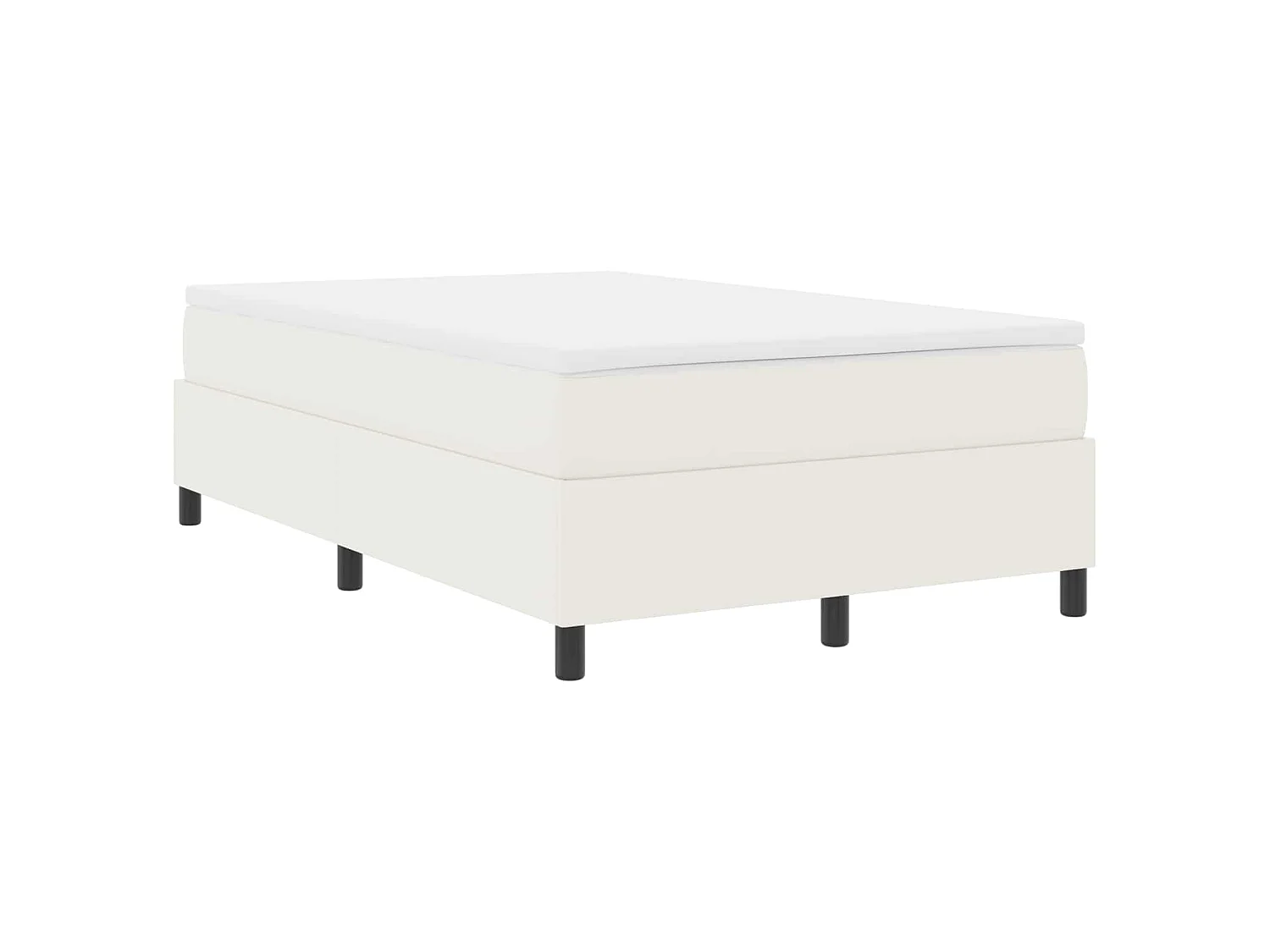 Struttura letto piattaforma Crema 120 x 190 cm Tessuto in Cords