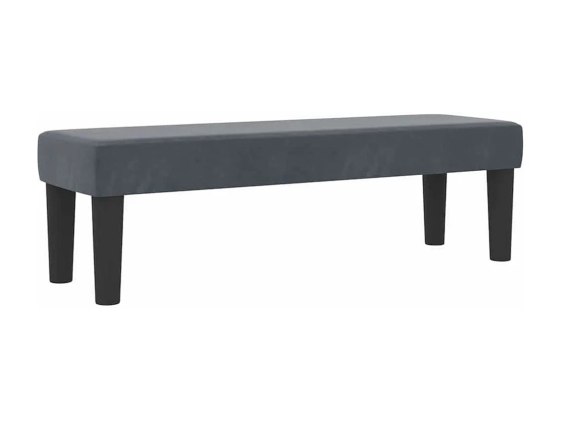 Boxspringbett mit Matratze Dunkelgrau 120 x 190 cm Samt