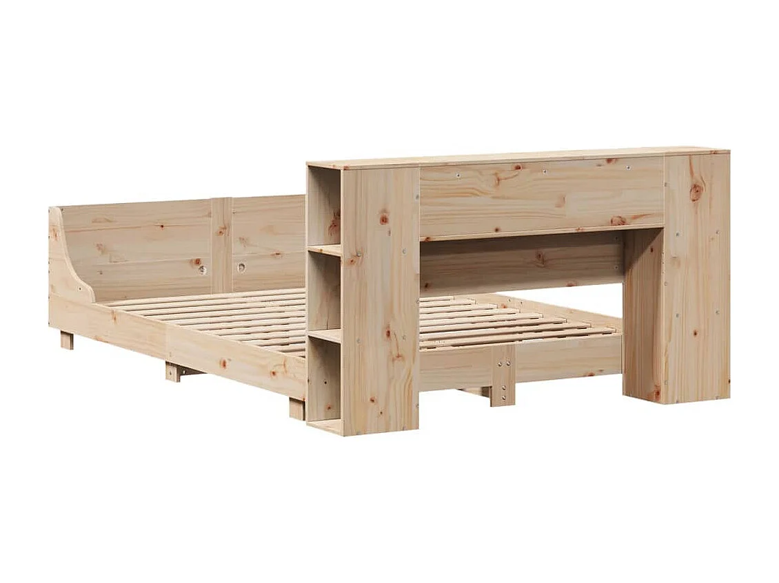 Cadre de lit sans matelas 120x200 cm bois de pin massif
