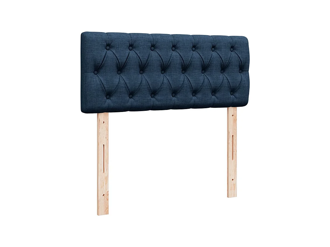 Boxspringbett mit Matratze Blau 120x200 cm Stoff