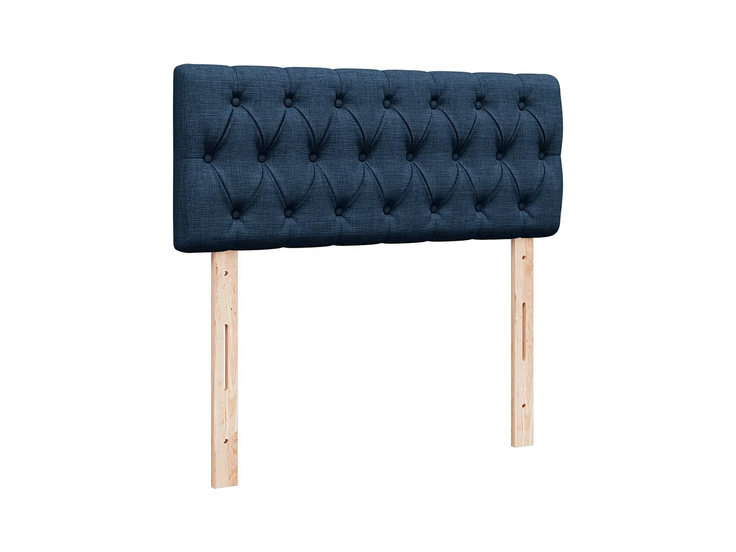 Boxspringbett mit Matratze Blau 120x200 cm Stoff