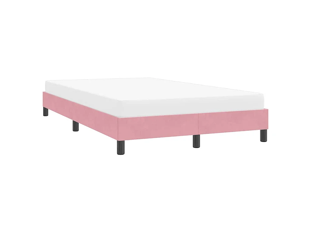 Bedframe zonder matras 120x220 cm fluweel roze