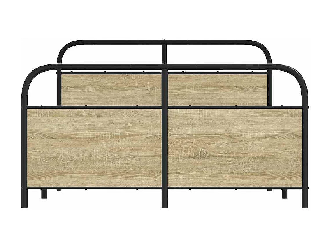 Cadre de lit sans matelas 120x190 cm cm chêne sonoma