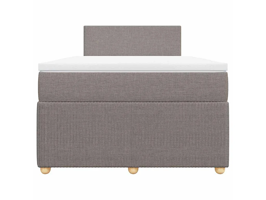 Boxspringbett mit Matratze Taupe 120x190 cm Stoff