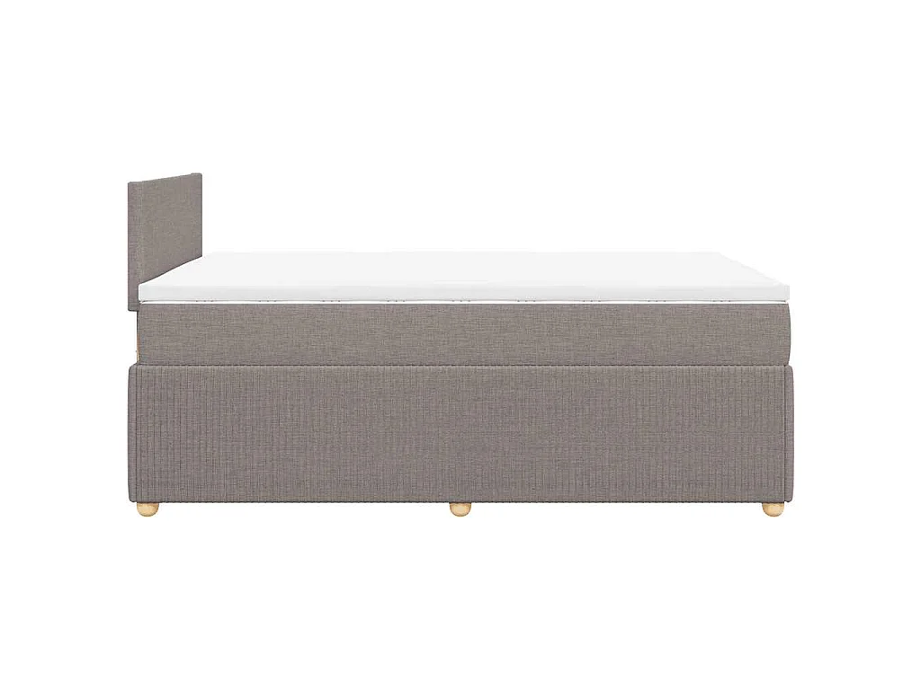 Boxspringbett mit Matratze Taupe 120x190 cm Stoff