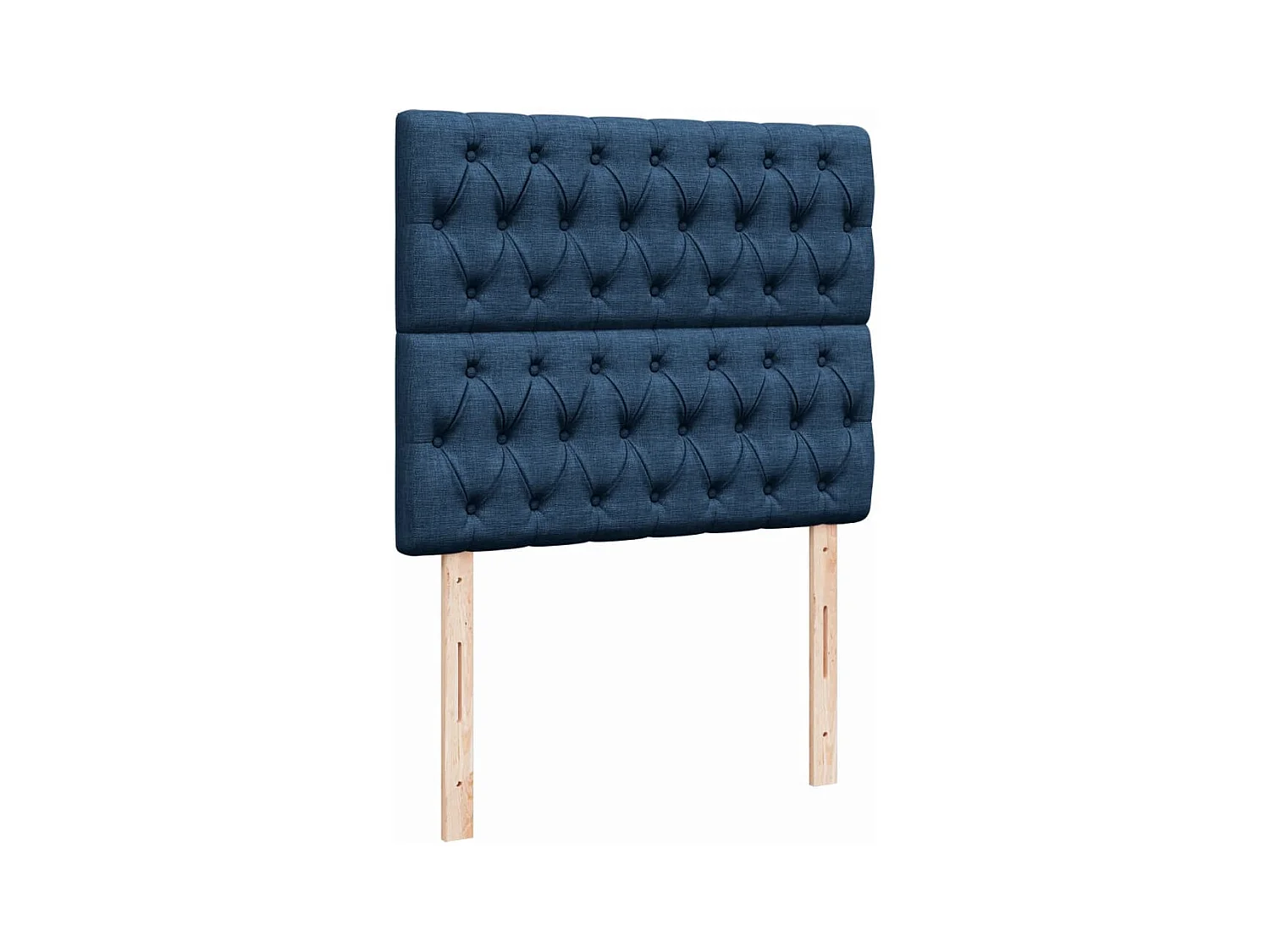 Boxspringbett mit Matratze Blau 120x200 cm Stoff