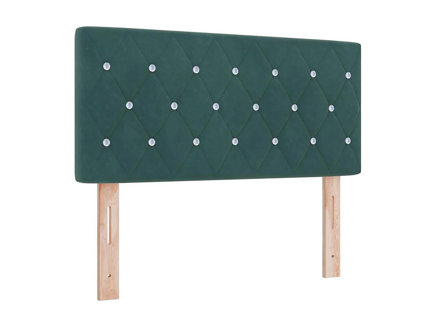 Boxspringbett mit Matratze Dunkelgrün 120 x 190 cm Samt