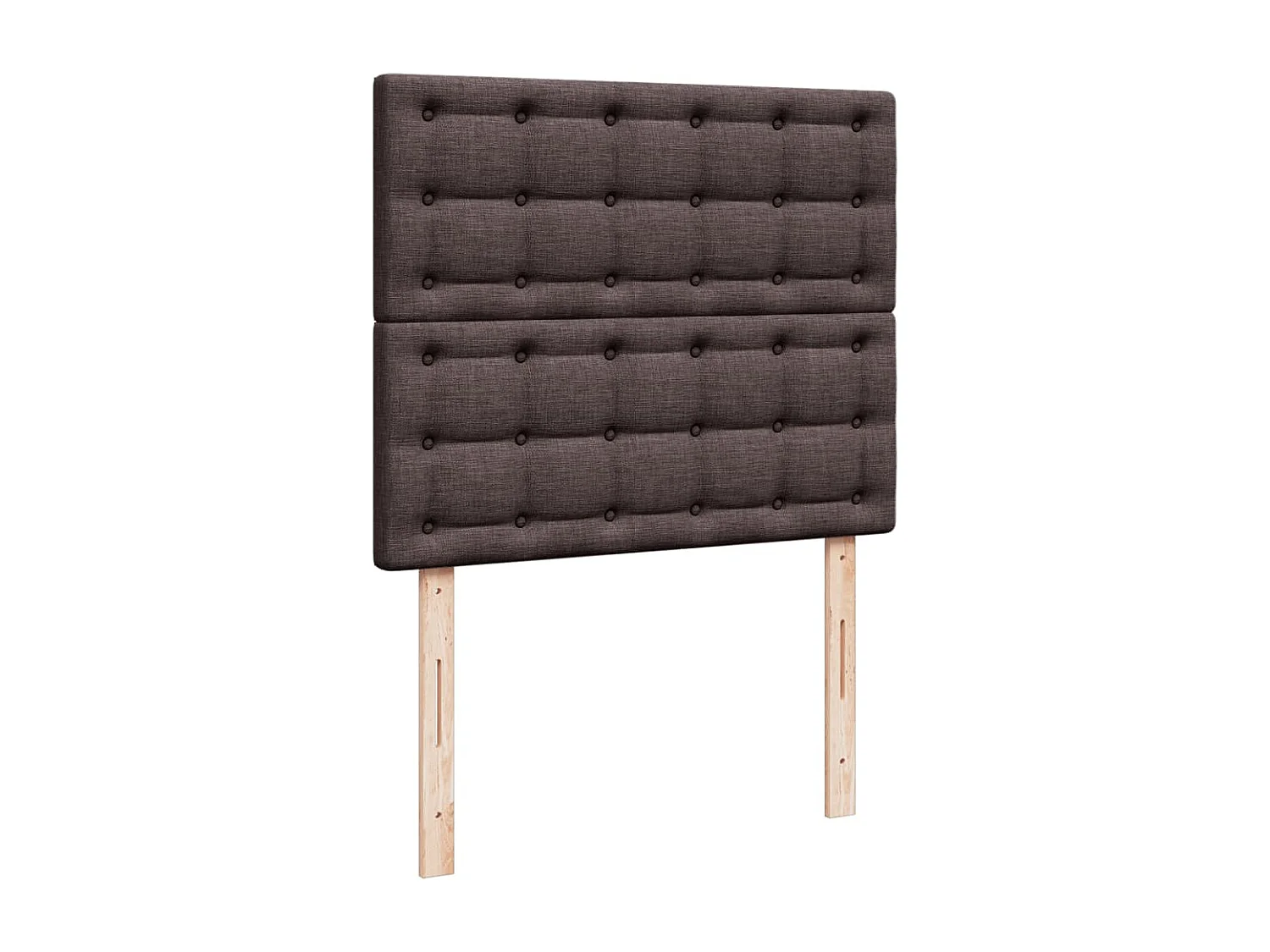 Boxspringbett mit Matratze Dunkelbraun 120x200 cm Stoff