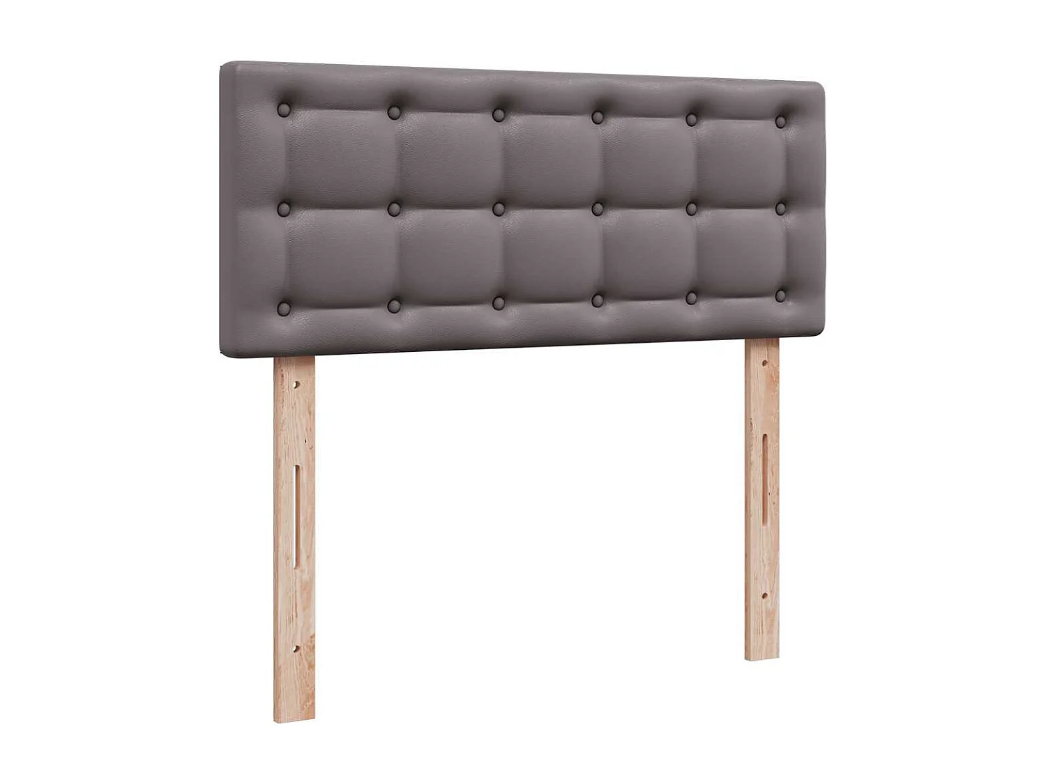 Ottoman bed met matras 120x200cm kunstleer grijs