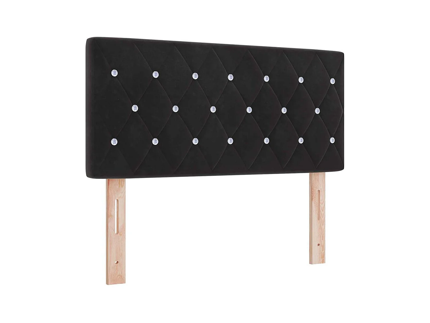 Lit à ressorts avec matelas Noir 120 x 190 cm tissu