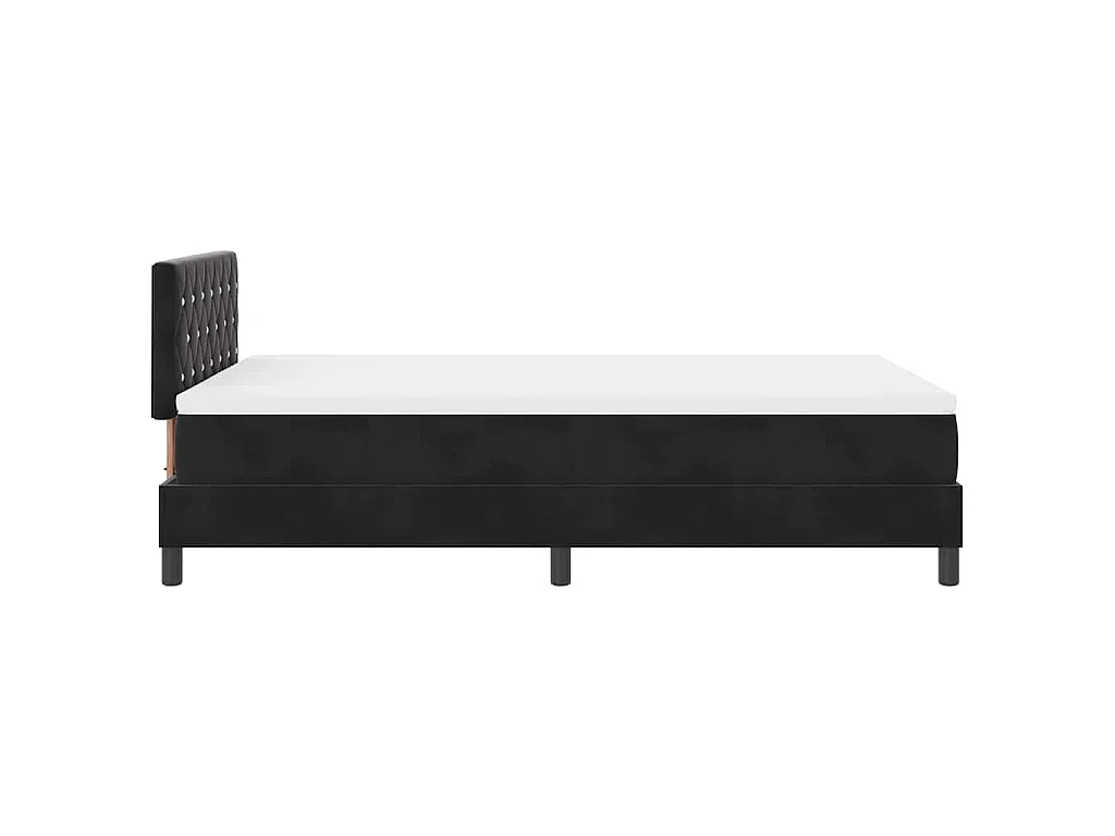 Boxspringbed met matras Zwart 120 x 190 cm Fluweel