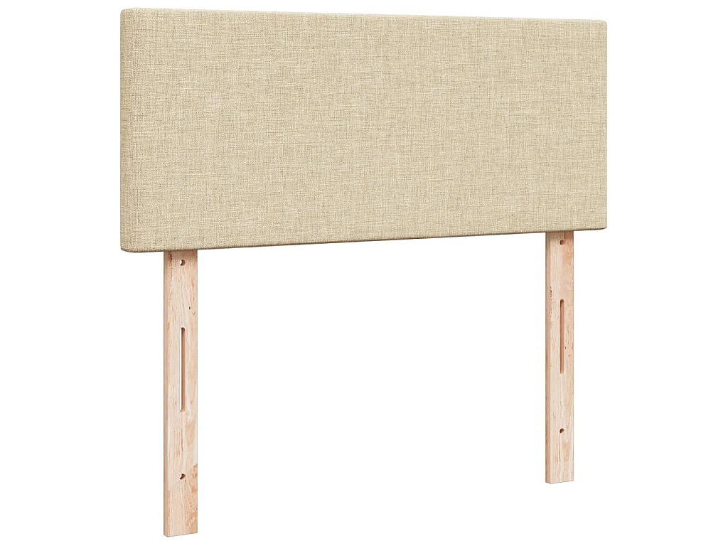 Boxspringbett mit Matratze Creme 120x200 cm Stoff