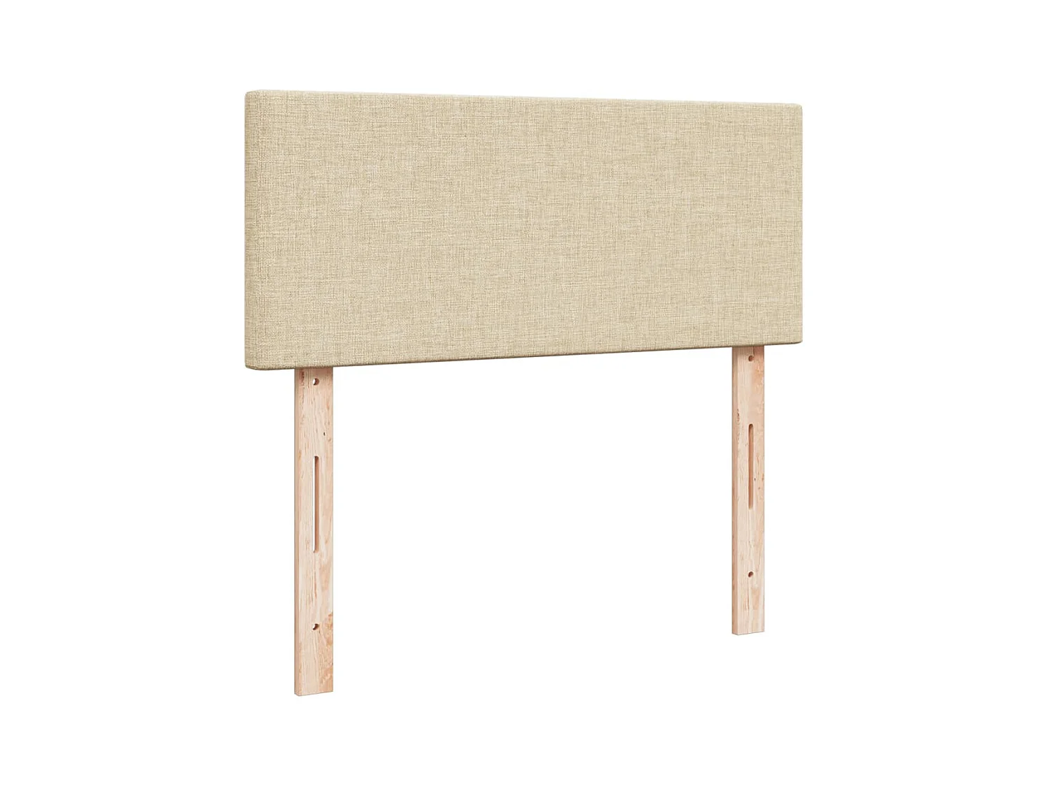 Boxspringbett mit Matratze Creme 120x200 cm Stoff