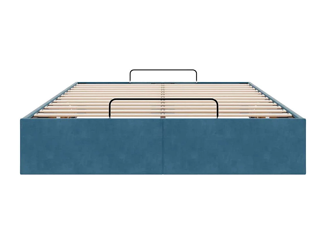 Bedframe zonder matras 120x190 cm fluweel donkerblauw