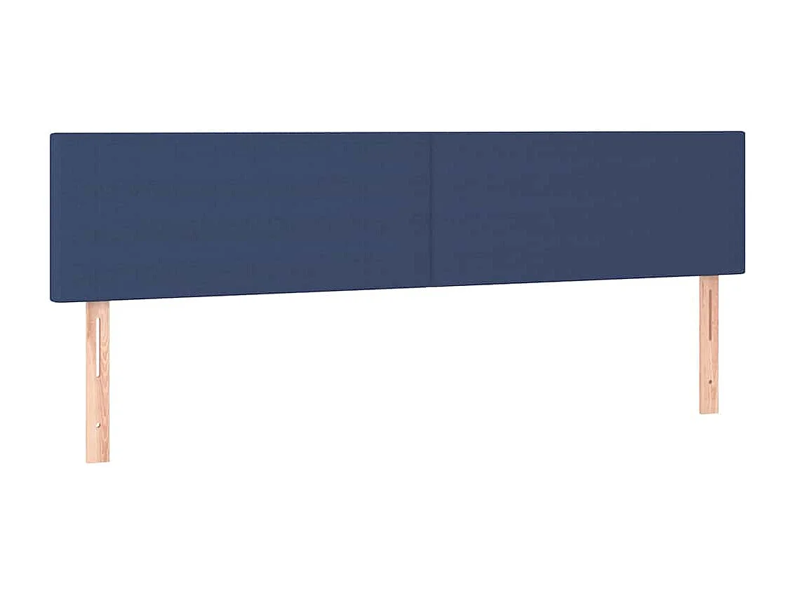 Sommier à lattes de lit avec matelas bleu 120x190 cm tissu