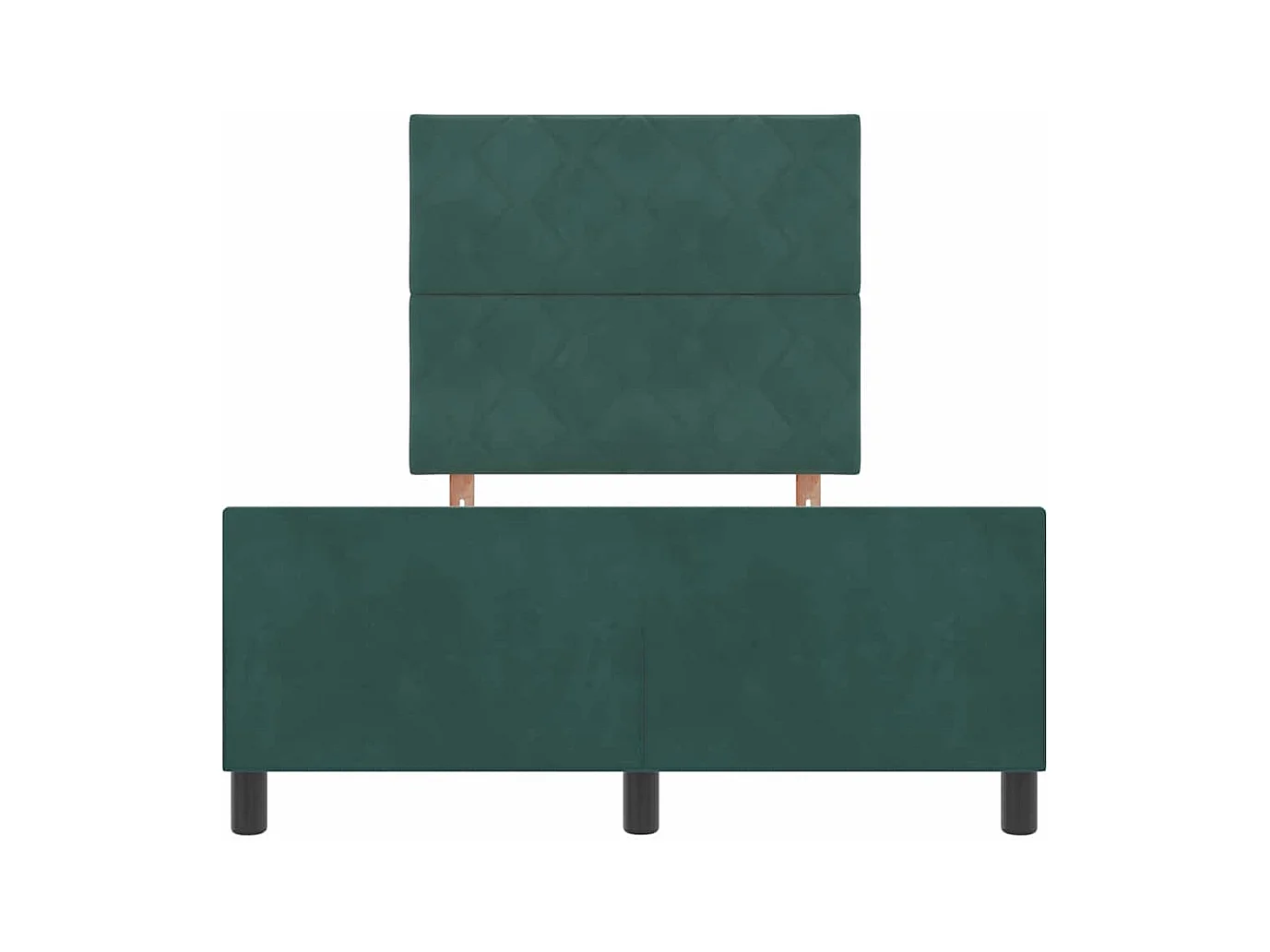 Bedframe met hoofdeinde Donkergroen 120 x 200 cm Fluweel