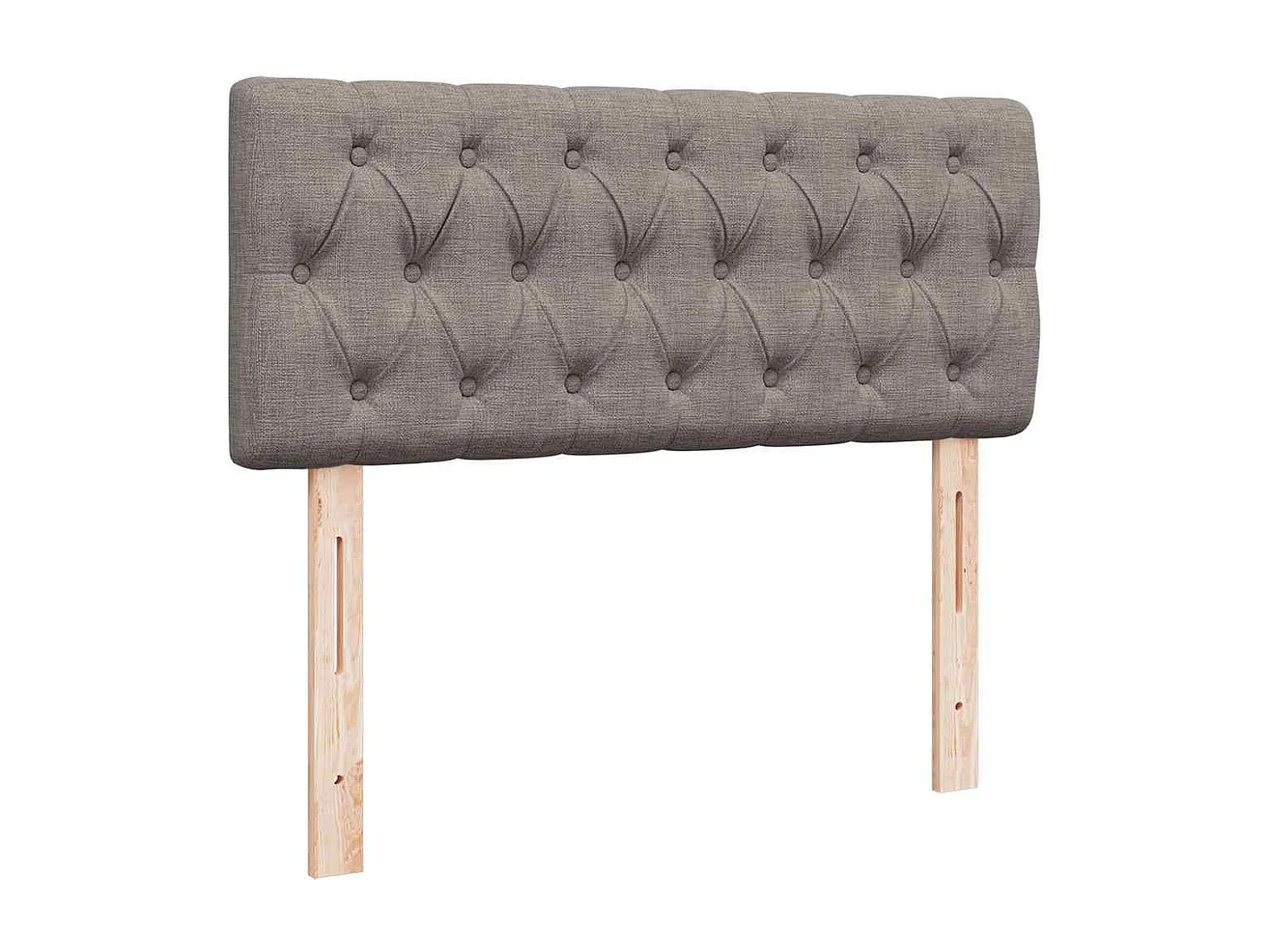 Cadre de lit ottoman avec matelas taupe 120x190 cm tissu