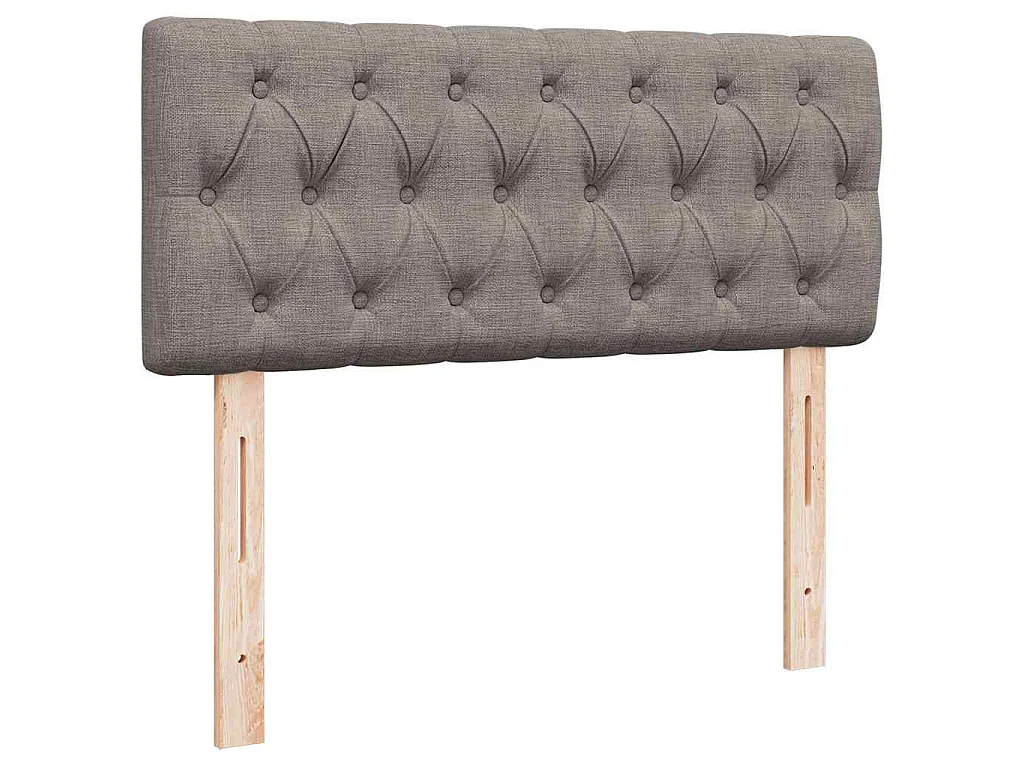 Ottoman bed met matras 120x190 cm stof taupe