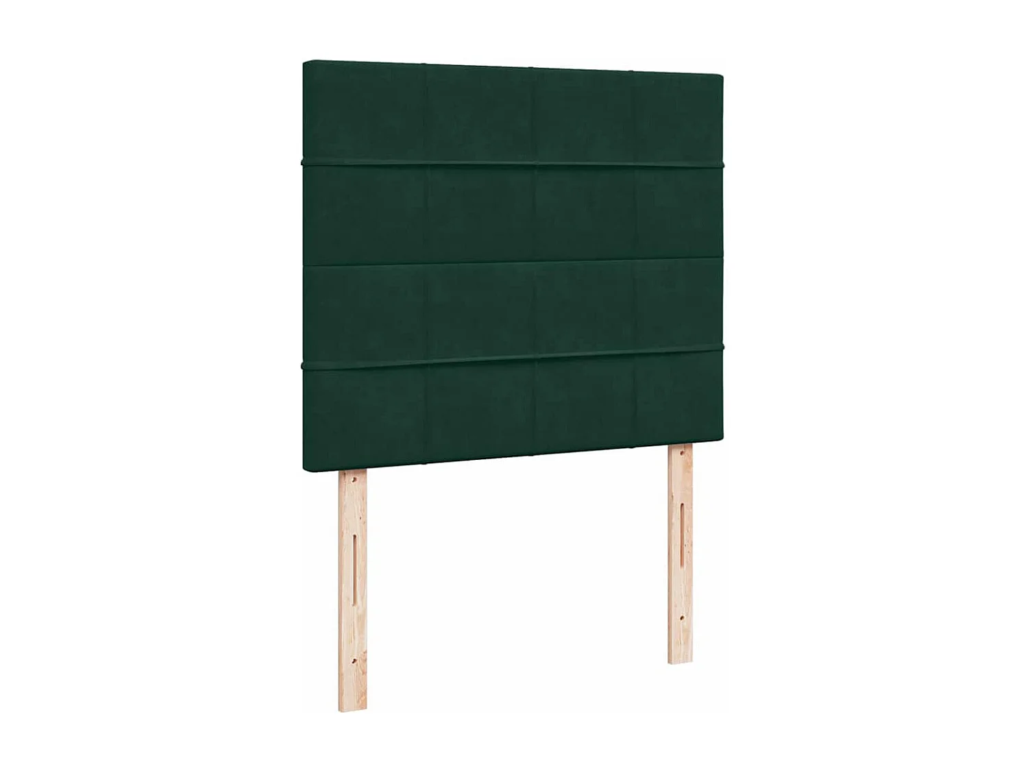 Cama box spring con colchón terciopelo verde oscuro 120x200 cm