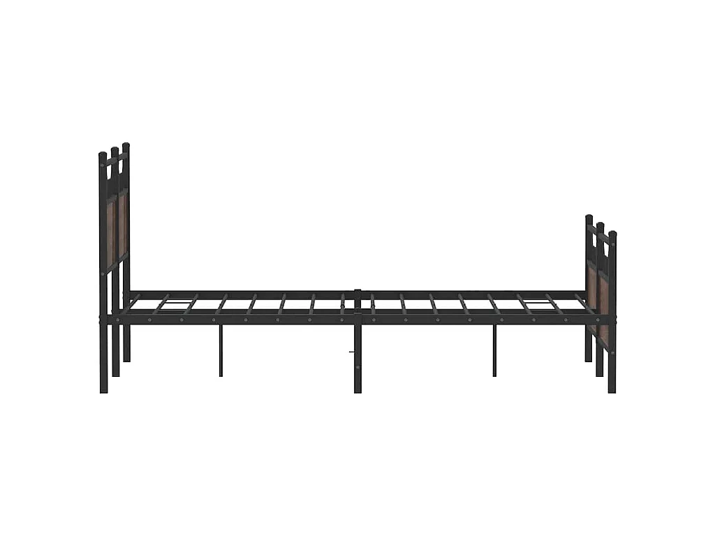 Bedframe zonder matras bewerkt hout bruin eikenkleur 120x200 cm