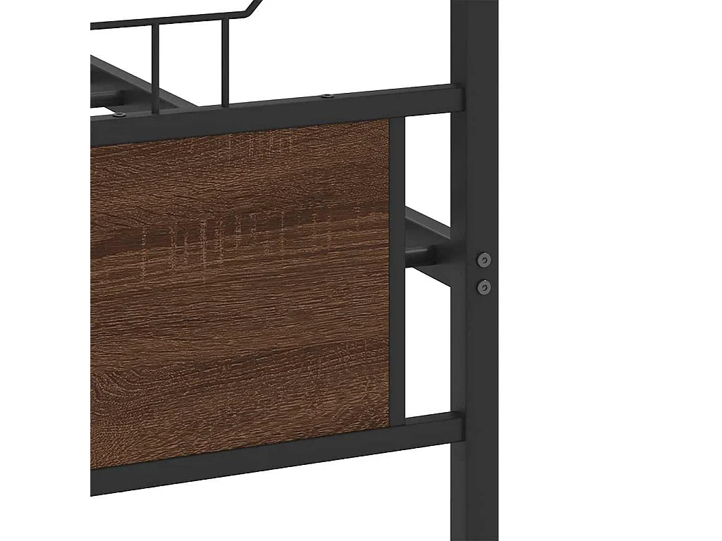 Bedframe zonder matras bewerkt hout bruin eikenkleur 120x200 cm
