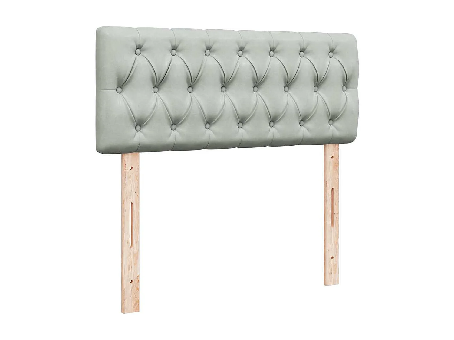 Ottoman-Bett mit Matratze Hellgrau 120x200 cm Samt