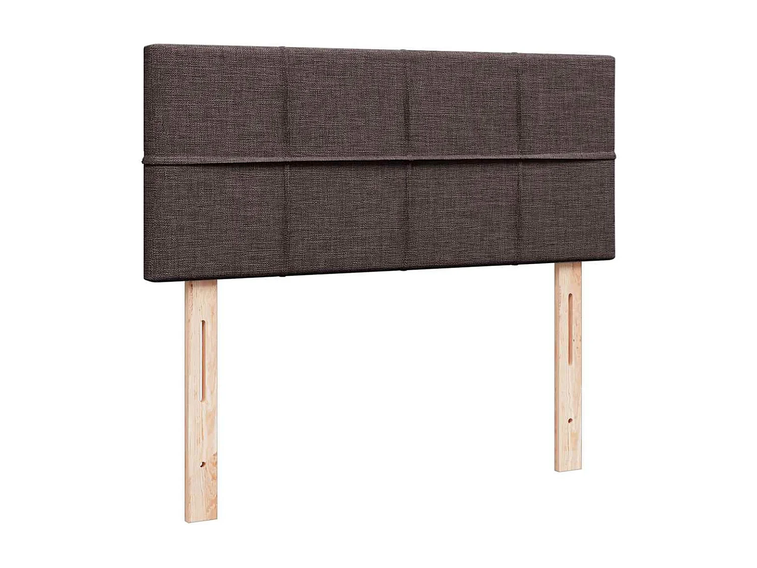 Cadre de lit ottoman avec matelas marron foncé 120x190 cm tissu