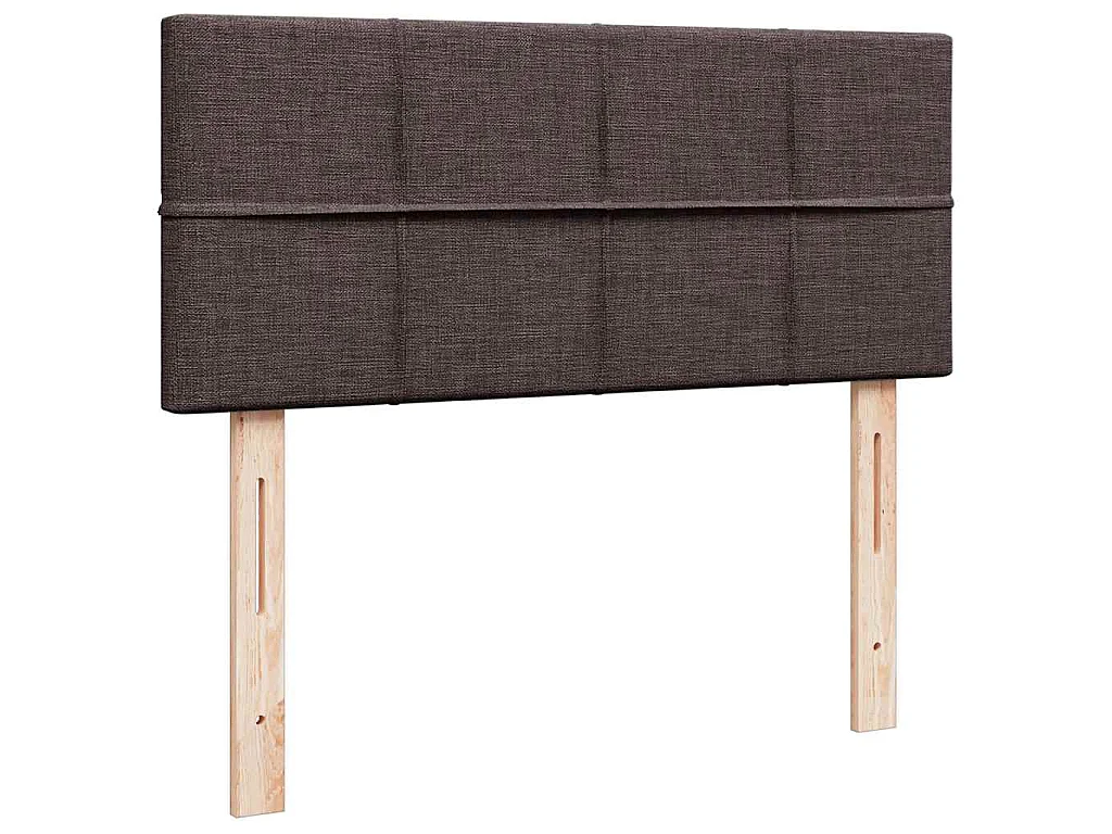 Ottoman bed met matras 120x190 cm stof donkerbruin