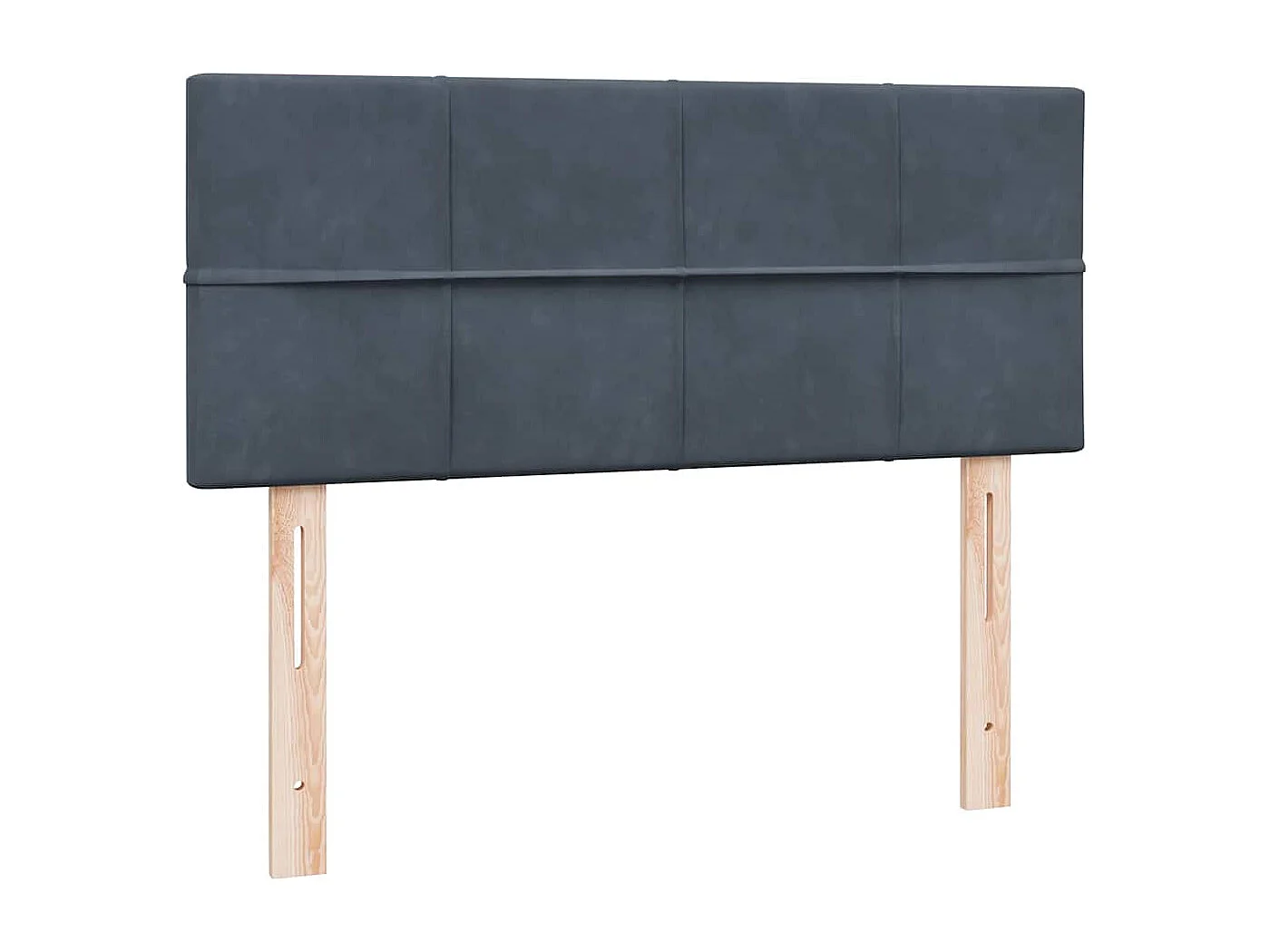 Boxspringbett mit Matratze Dunkelgrau 120x210 cm Samt