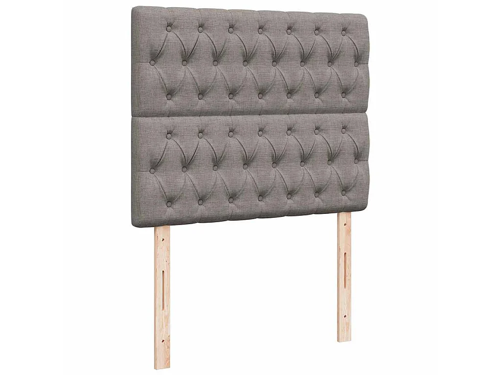 Boxspringbett mit Matratze Taupe 120x200 cm Stoff