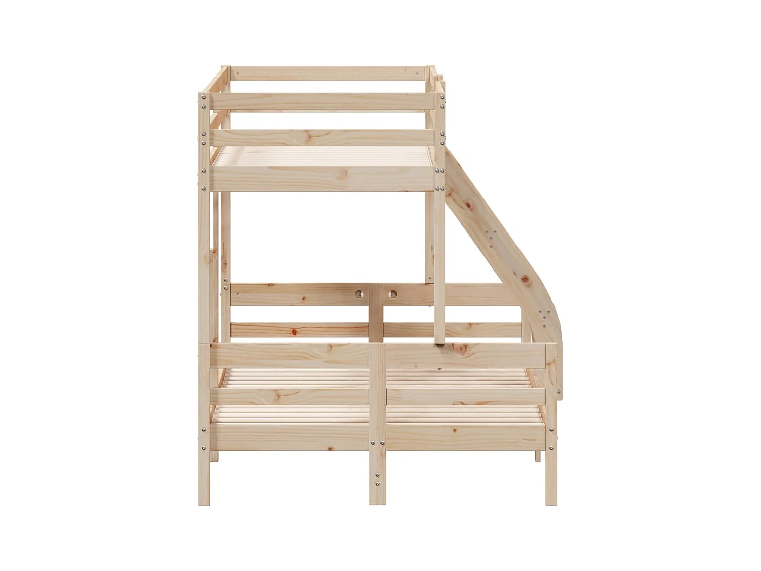 Lit superposé sans matelas 90x200/120x200 cm bois massif