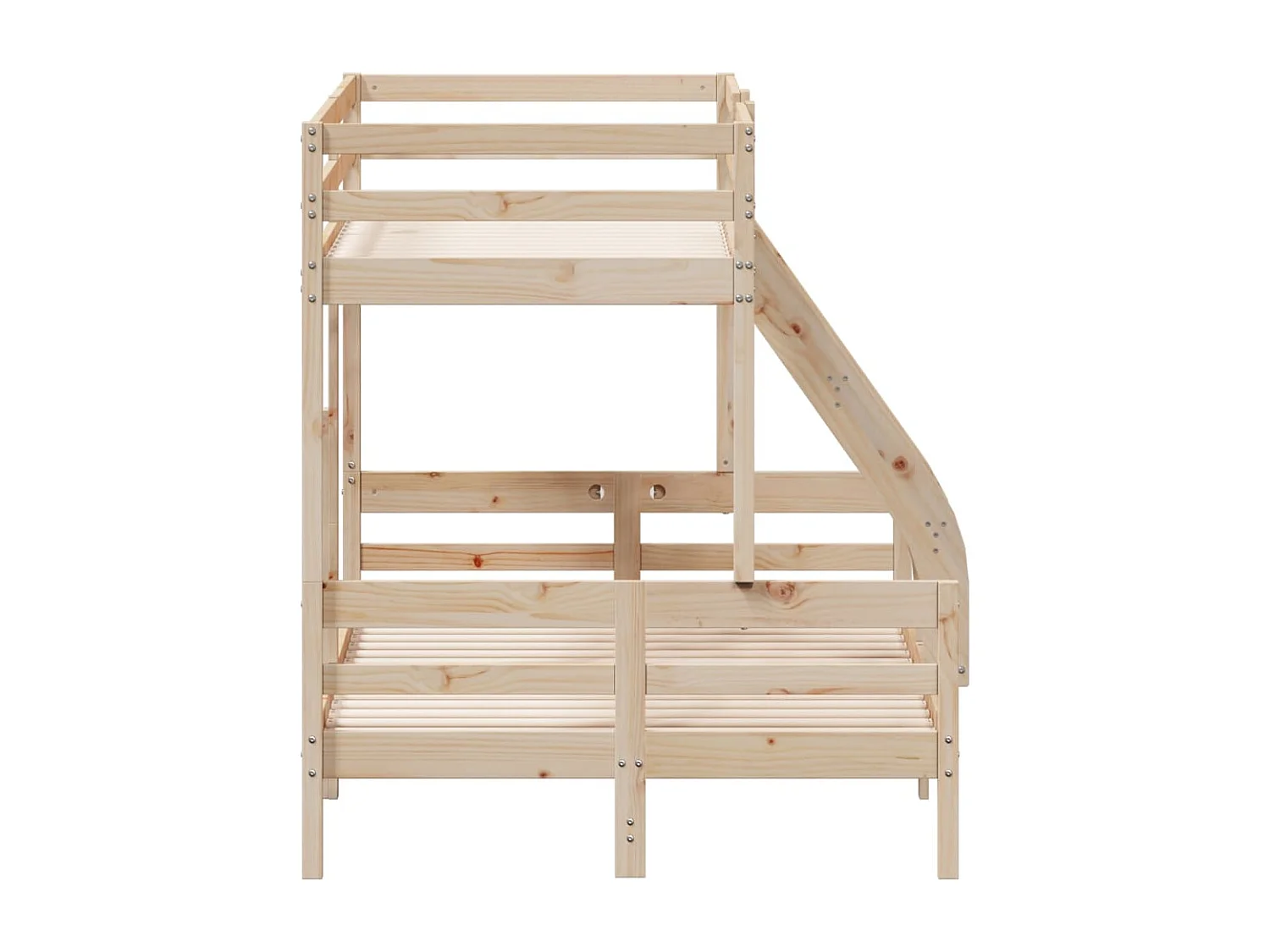 Lit superposé sans matelas 90x200/120x200 cm bois massif