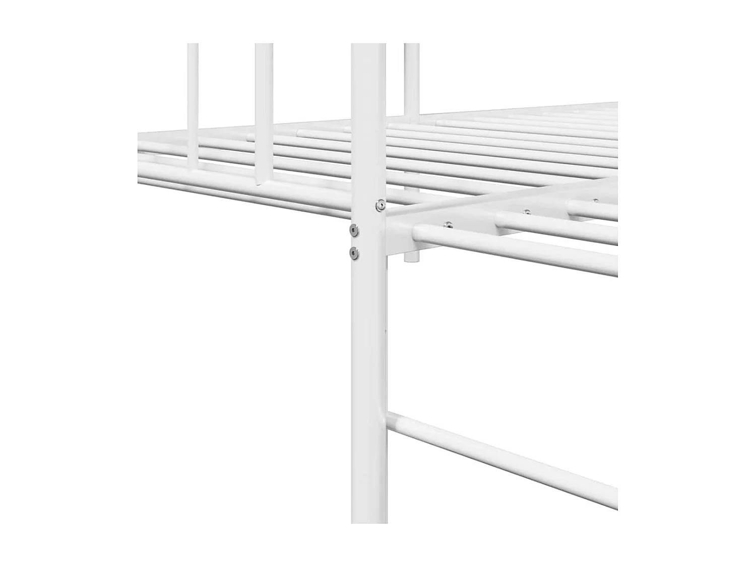 Cadre de lit de jour Blanc 100 x 190 cm Acier