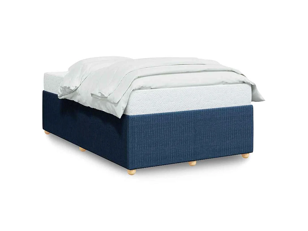 Bedframe zonder matras 120x190 cm stof blauw