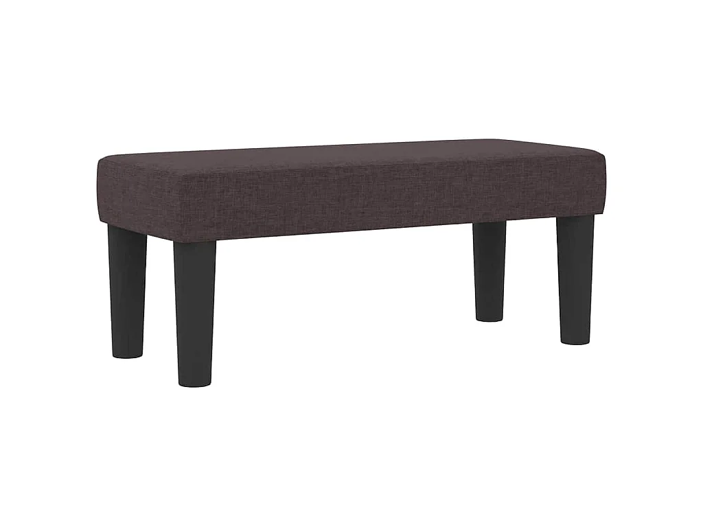 Boxspringbett mit Kopfteil Dunkelbraun 100 x 200 cm Stoff