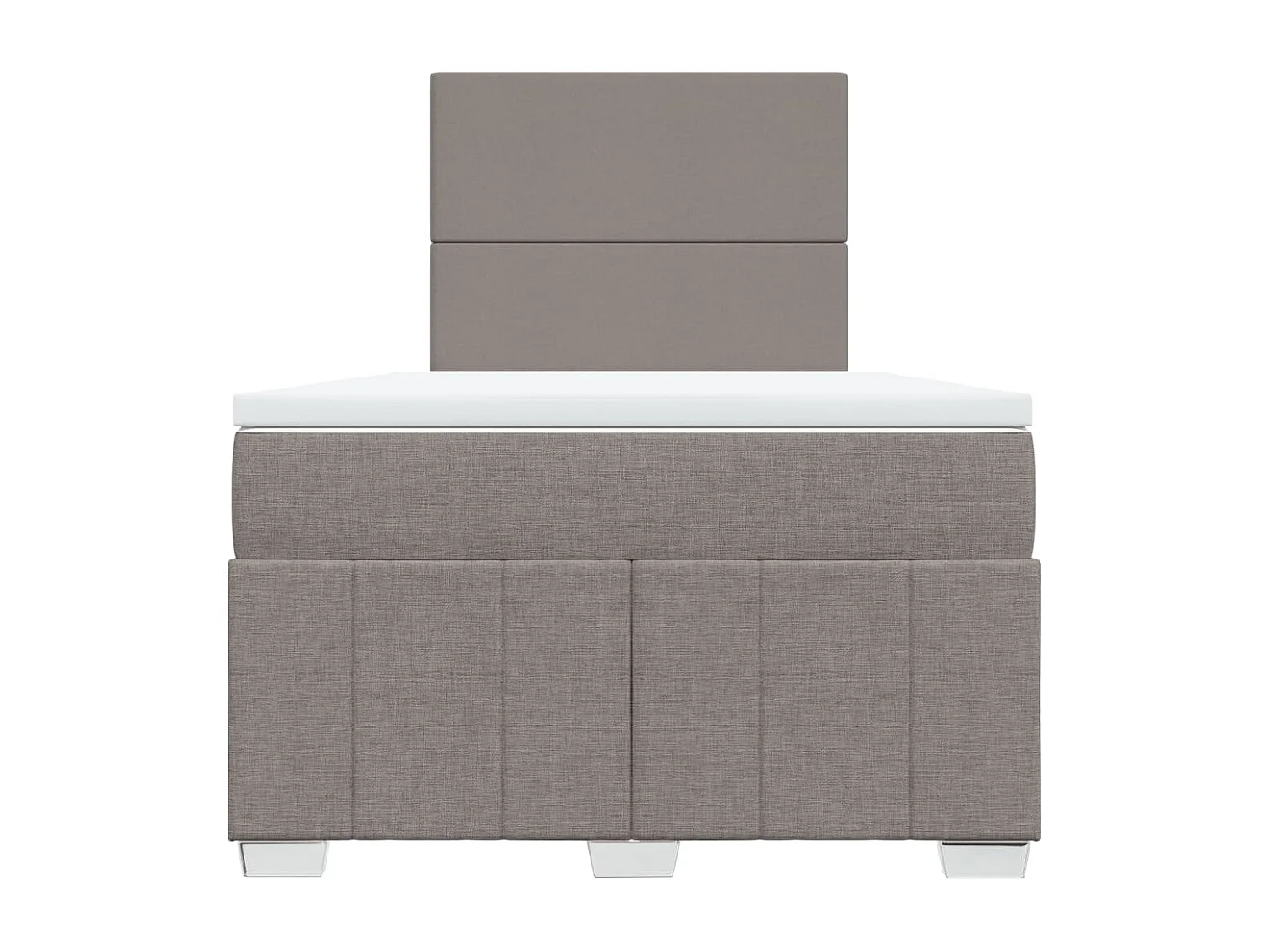 Boxspringbett mit Matratze Taupe 120x200 cm Stoff