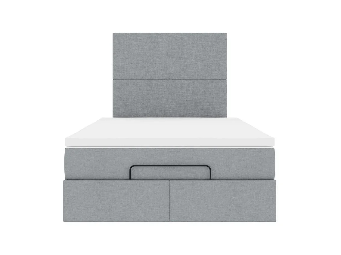 Struttura Letto Pouf con Materasso 120x200 cm in Tessuto