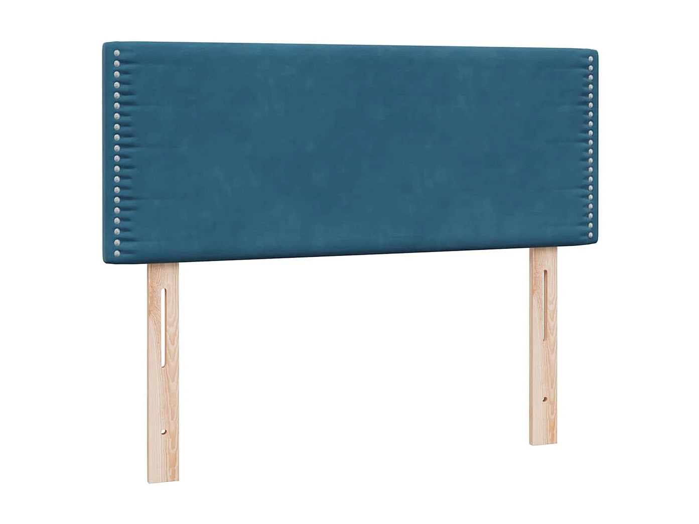 Boxspringbett mit Matratze & LED Dunkelblau 120x210 cm Samt