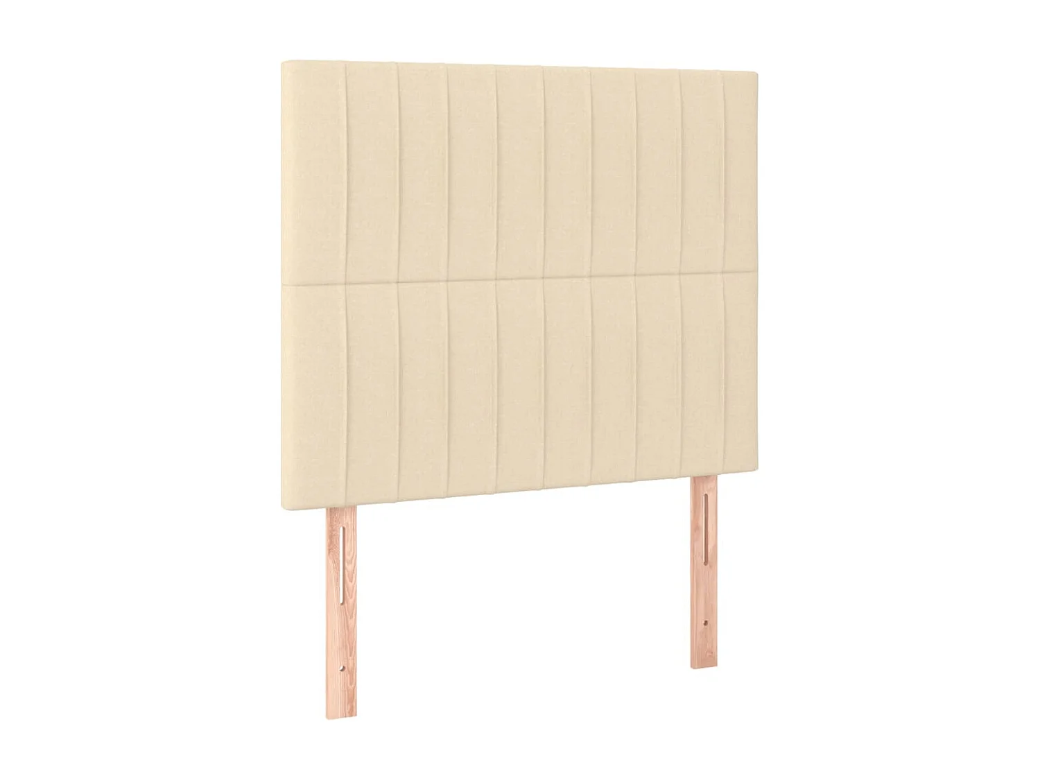 Bettgestell ohne Matratze Creme 120x200 cm Stoff