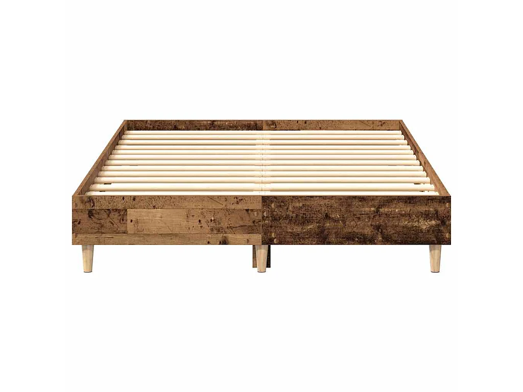 Bettgestell ohne Matratze Altholz-Optik 120x190cm Holzwerkstoff