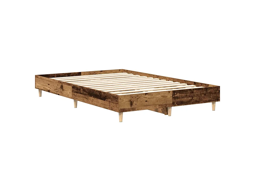 Bettgestell ohne Matratze Altholz-Optik 120x190cm Holzwerkstoff