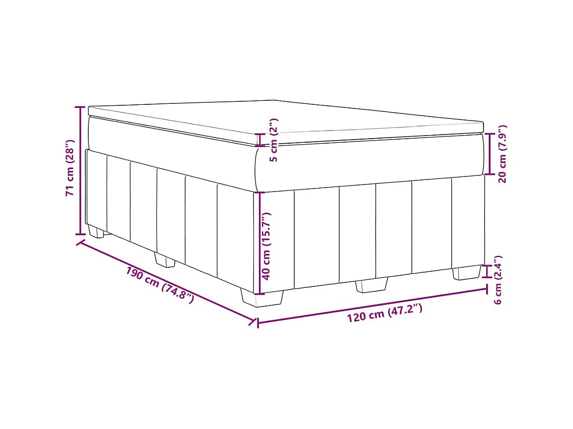 Sommier à lattes de lit avec matelas taupe 120x190 cm tissu